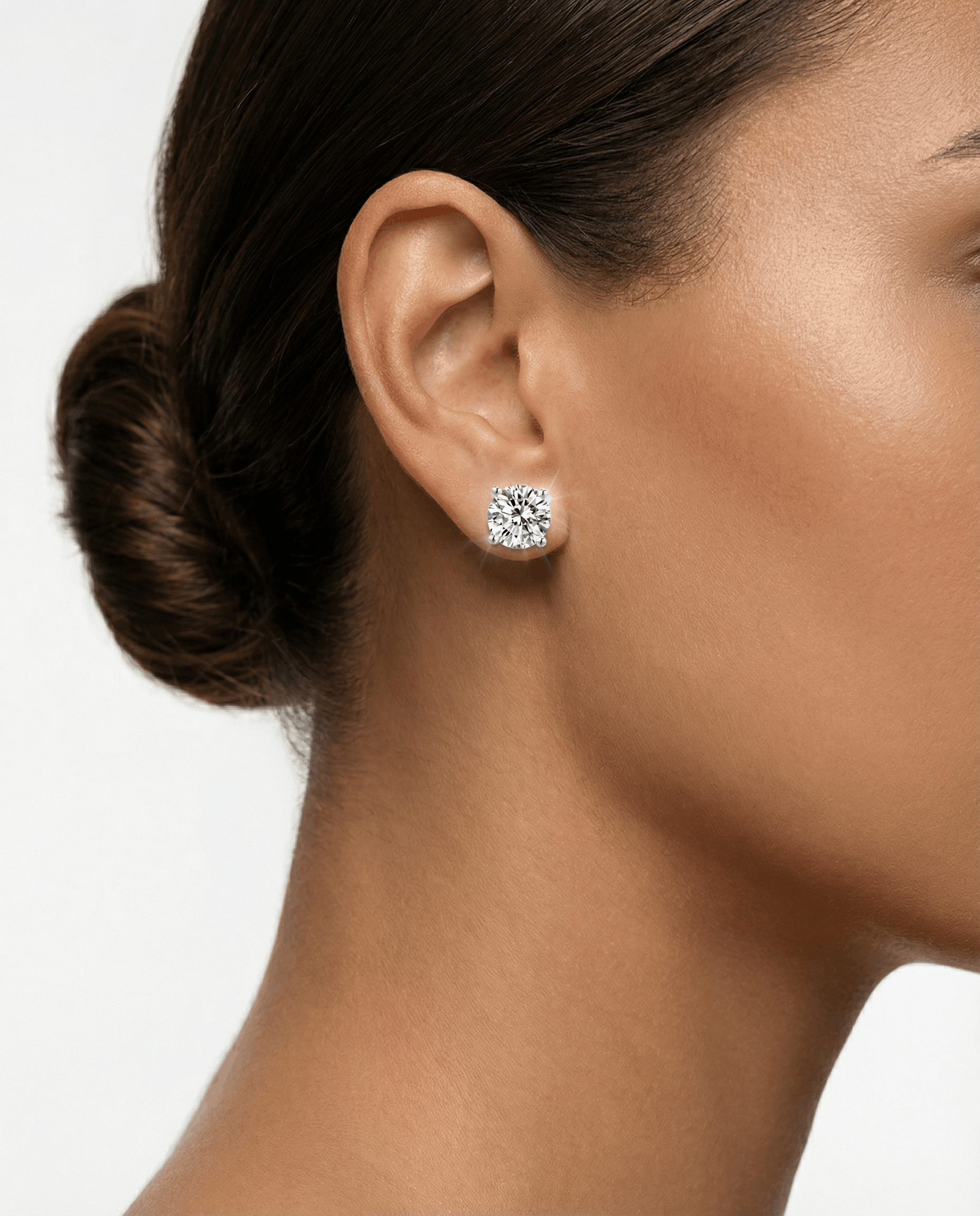 Round Simple Stud Earrings 