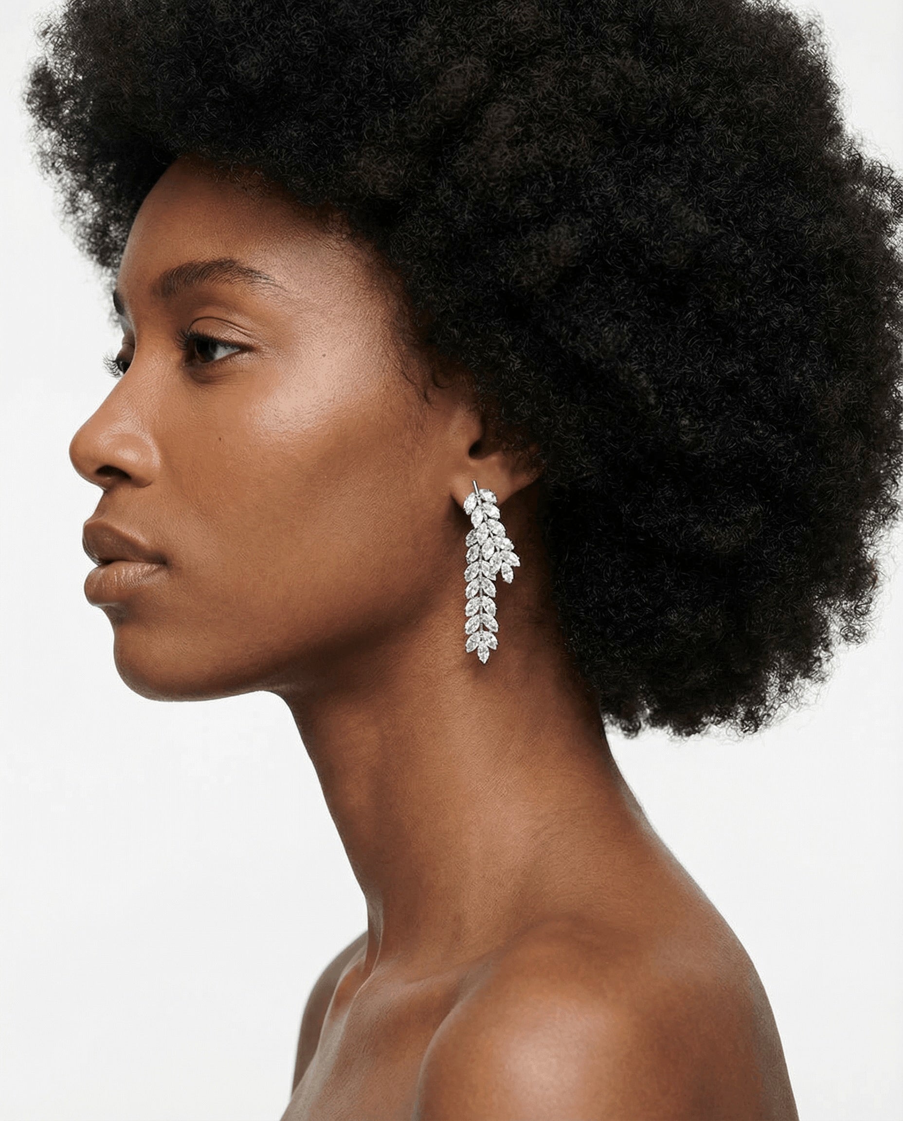 Long Leaf Earrings 