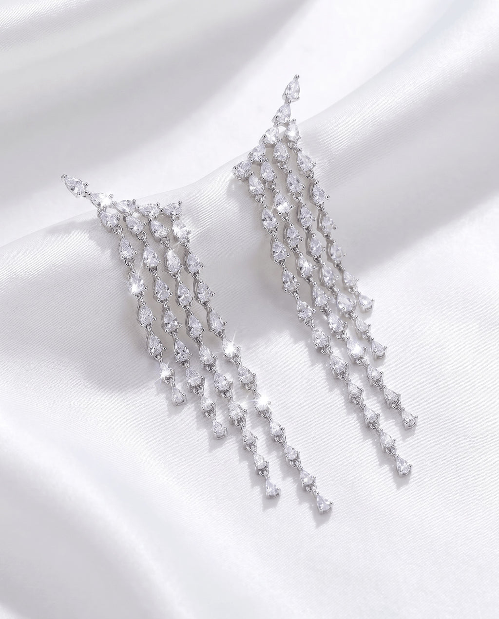 Long Tassel Dangle Drop Earrings
