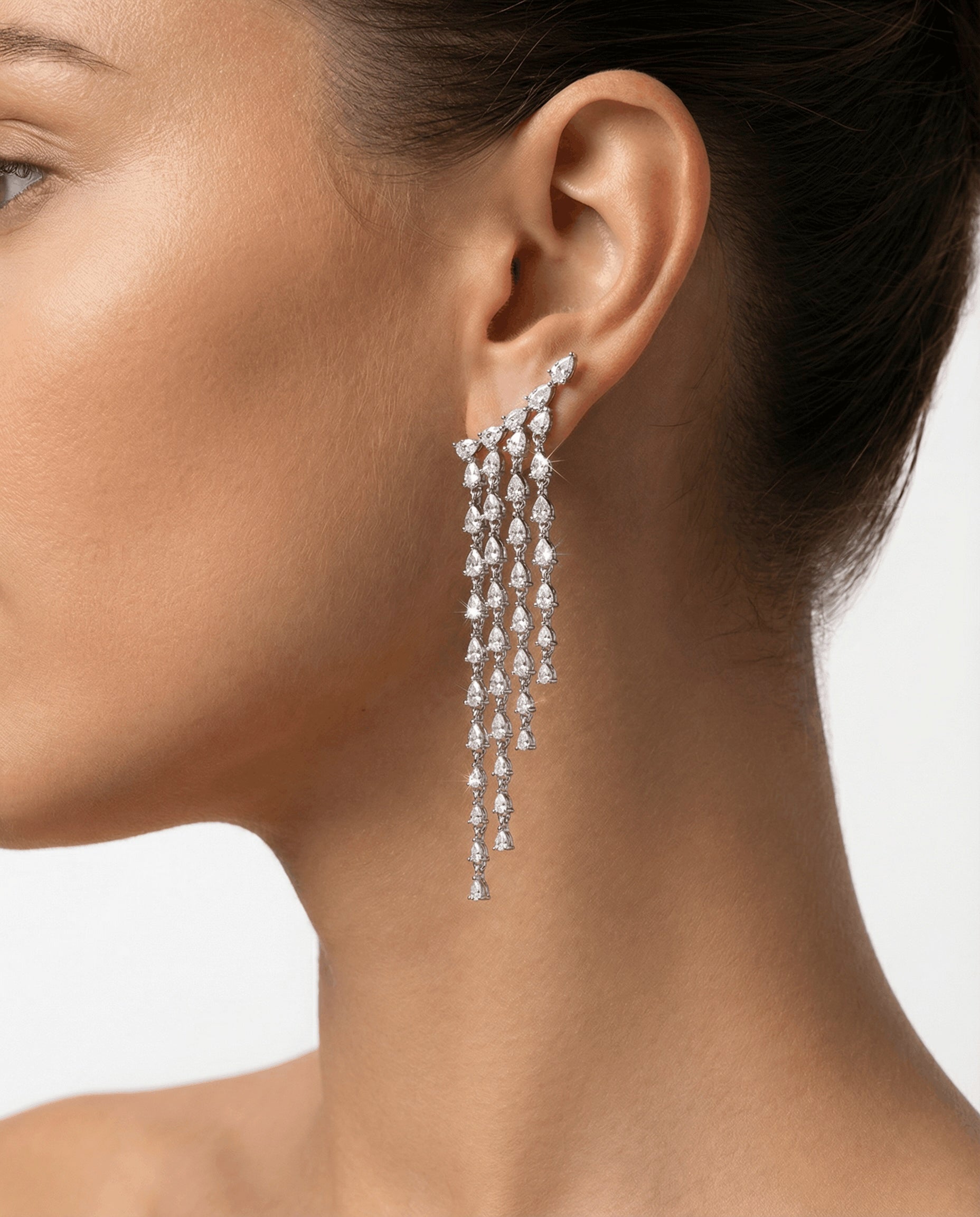 Long Tassel Dangle Drop Earrings 