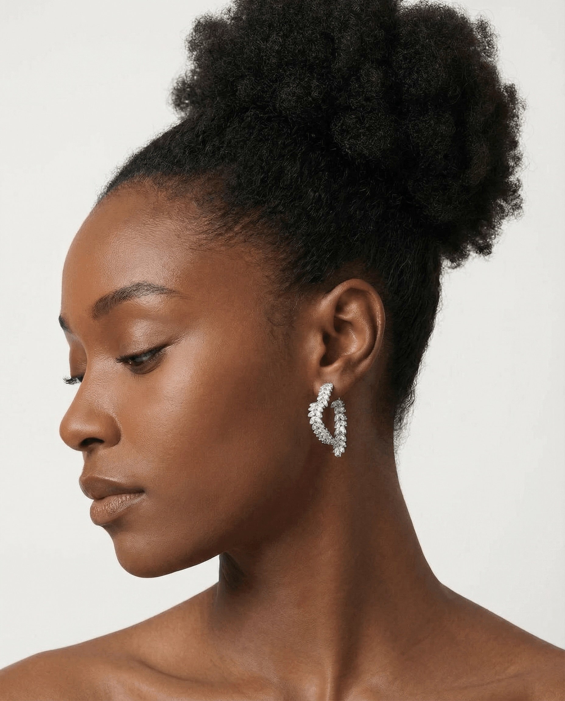 Wheat Heart Dangle Earrings 