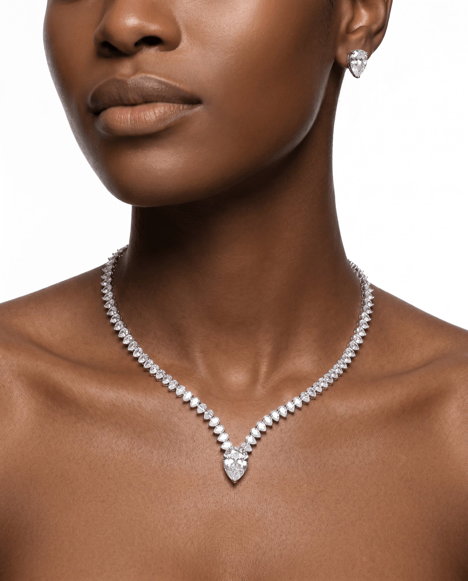 Elegance Crystal Pear Set 