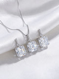 Asscher Cut Box Jewelry Set 