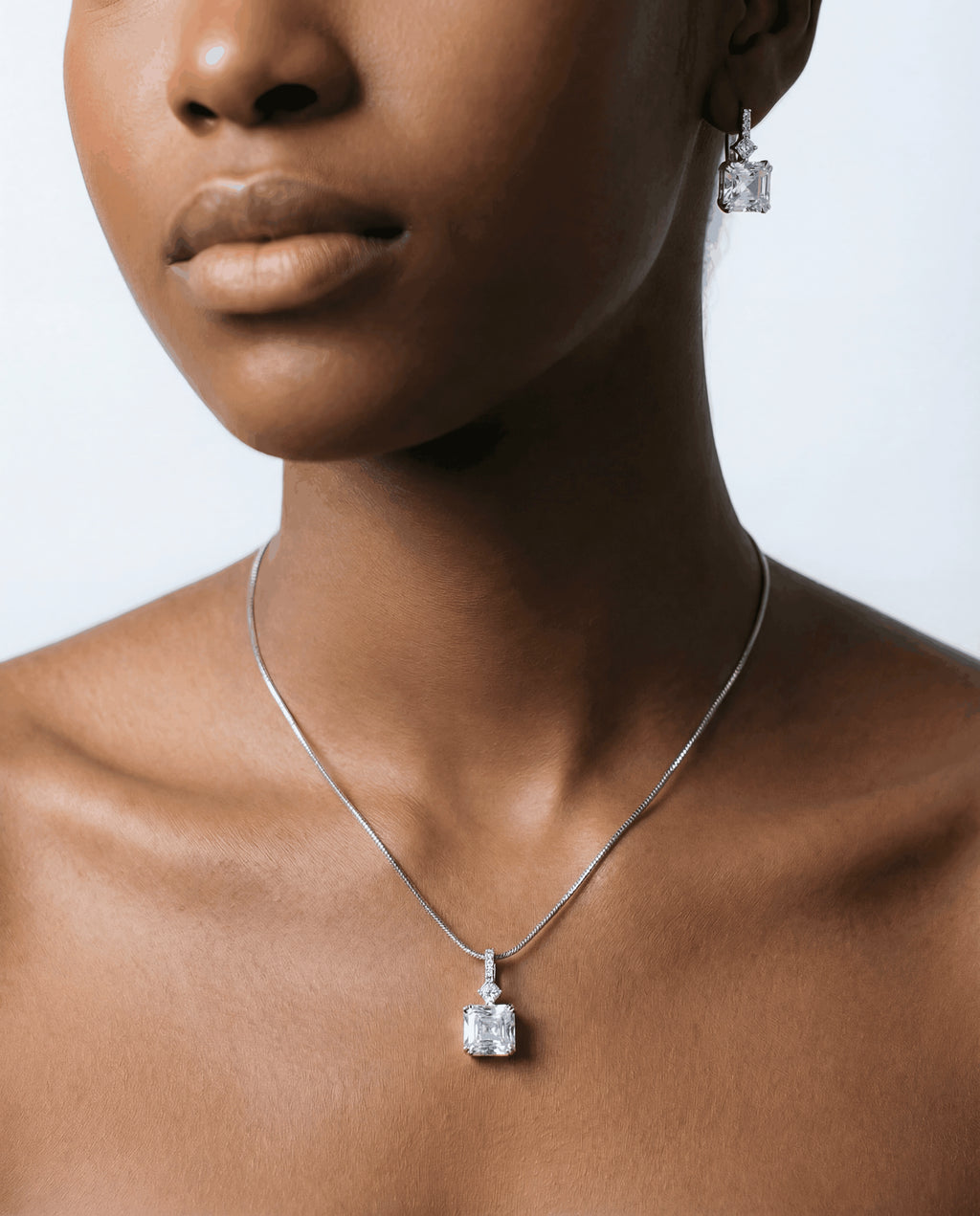 Asscher Cut Box Jewelry Set 