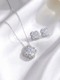 Flower Pendant Jewelry Set 