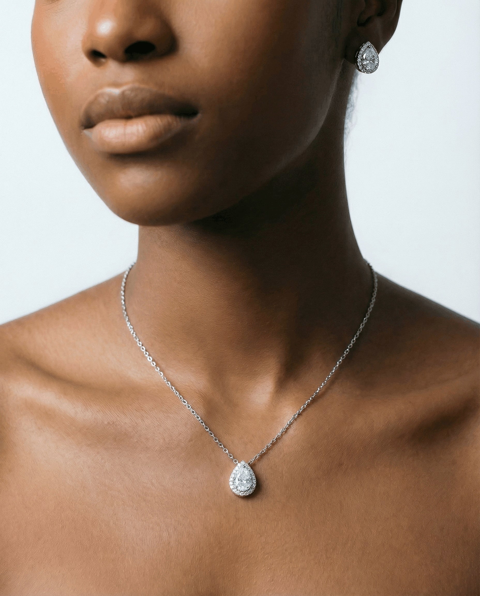  Pear Cut Jewelry Set 